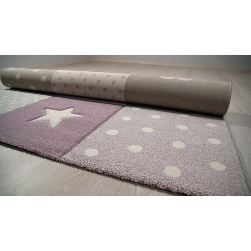 Harriet Bee Levitt Geometric Purple/Gray Area Rug & Reviews Wayfair